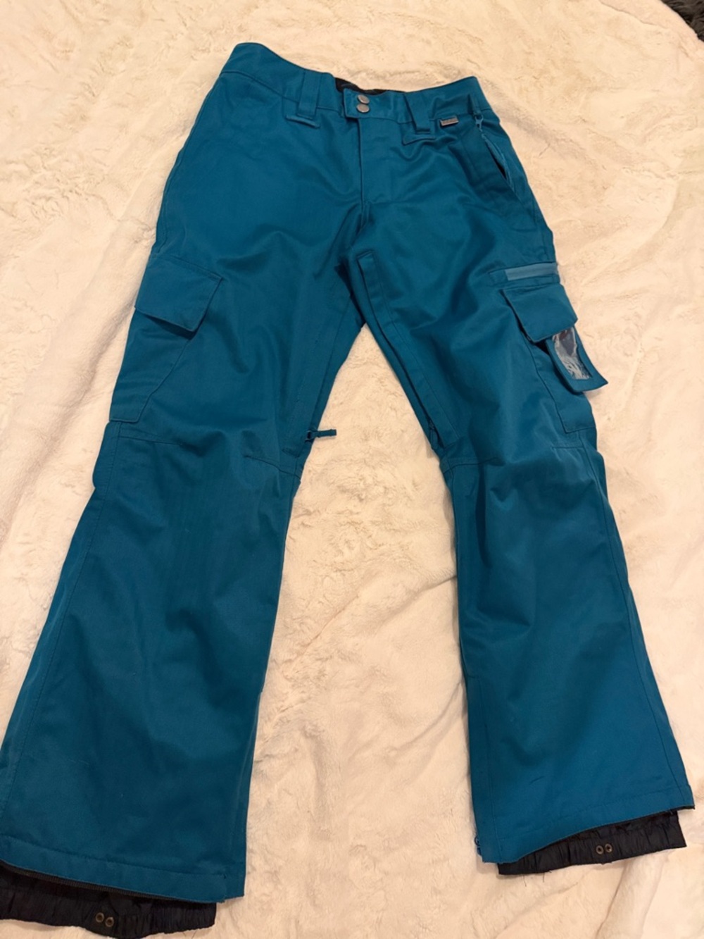 Empyre Teal Blue Cargo Snow Pants